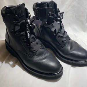 Michael Kors Black Combat Boots